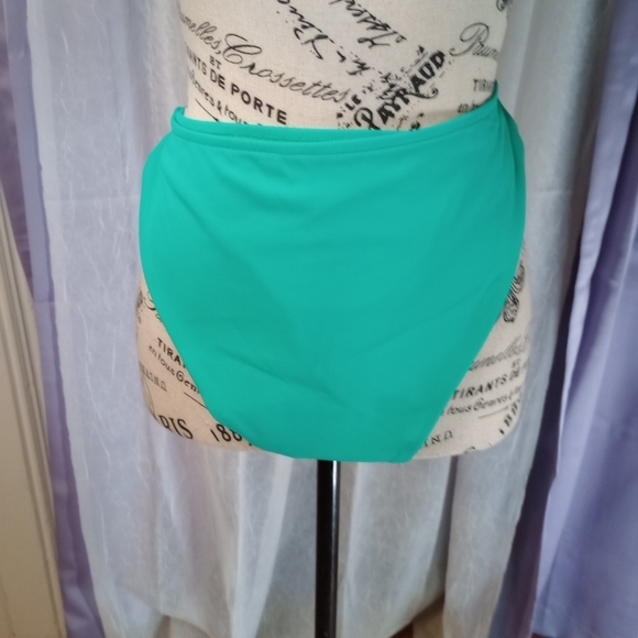 Asos Swim green aqua turquoise bikini bottoms size 10 NWOT - Picture 4 of 7